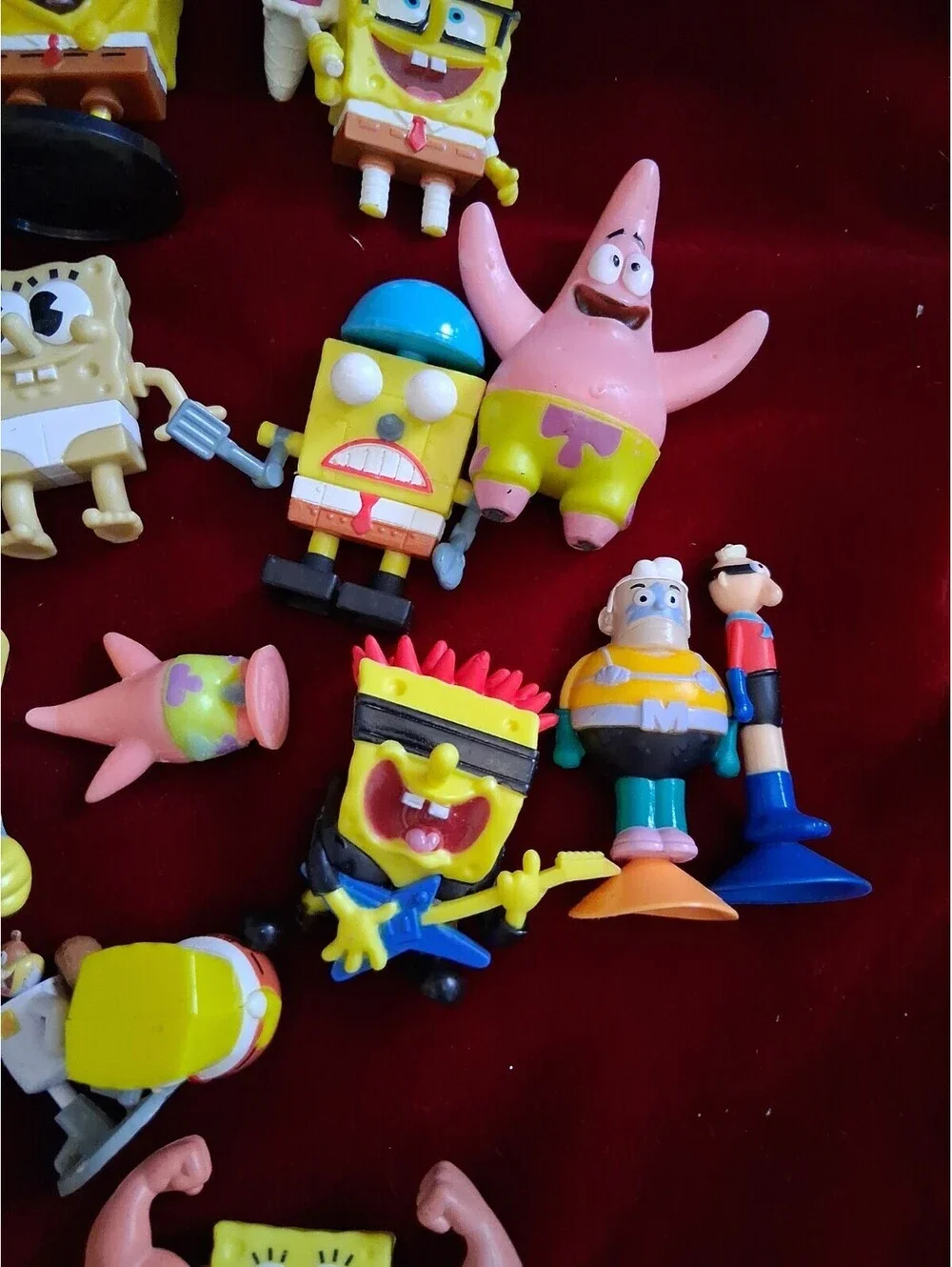 Huge Mixed Lot Of 24 SpongeBob SquarePants Figures, Fast Food Toys Patrick